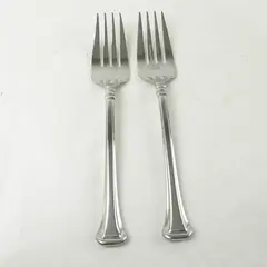 Set of 2 Oneida Apollonia Stainless Cold Meat Serving Fork 