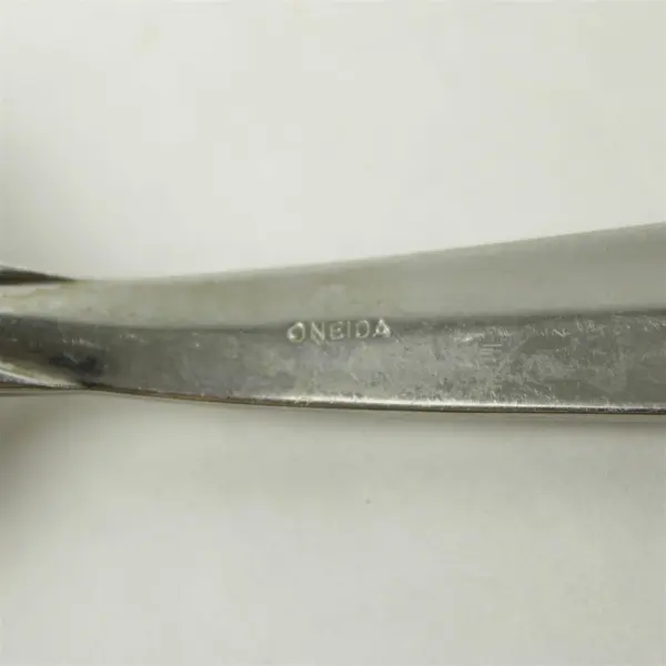 Lot of 3 Oneida Alsace Stainless Place/Oval Spoon, Tablespoon & Knife