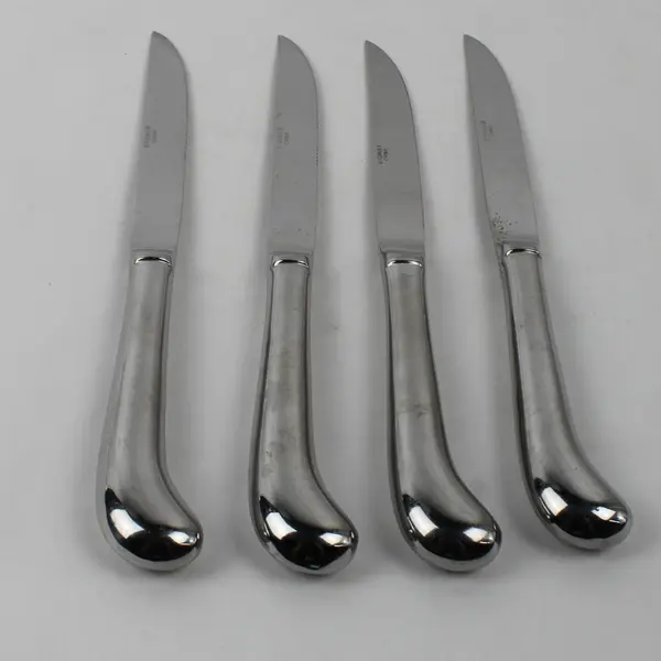 Lot Of 4 Towle Silver Copley Pattern Stainless Pistol Handle Steak Knives 9.25"
