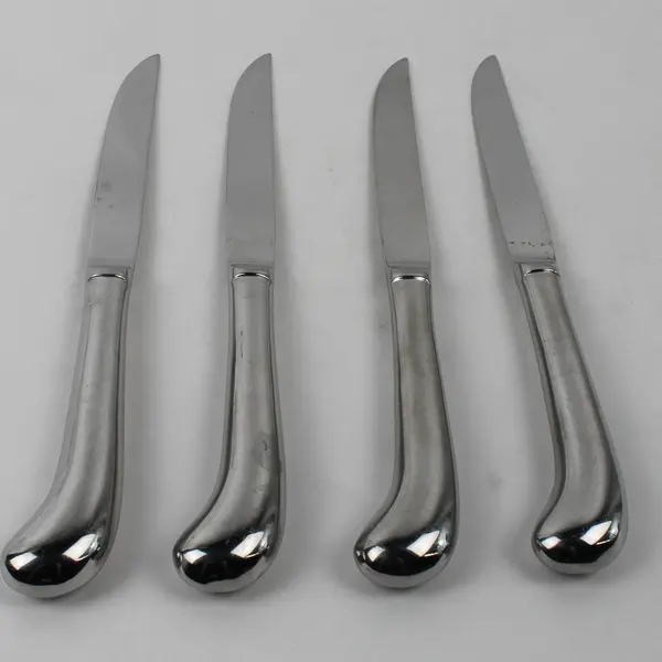 Lot Of 4 Towle Silver Copley Pattern Stainless Pistol Handle Steak Knives 9.25"