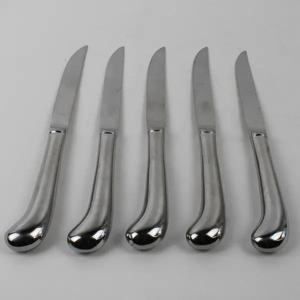 Lot Of 5 Towle Silver Copley Pattern Stainless Pistol Handle Steak Knives 9.25"
