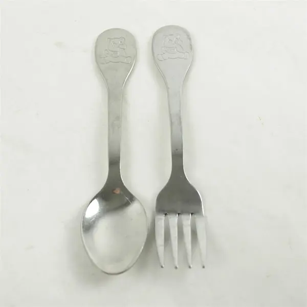 Tommee Tippee Heart Bear Toddler Spoon & Fork Set