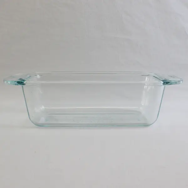 Pyrex Clear Glass Bread Loaf Baking Pan With Handles 4.5" x 8.5" 1.5 Qt #2213