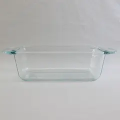 Pyrex Clear Glass Bread Loaf Baking Pan With Handles 4.5" x 8.5" 1.5 Qt #2213
