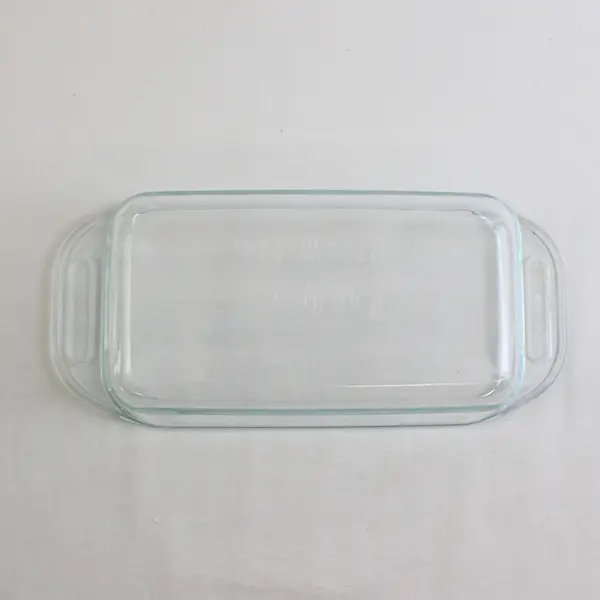 Pyrex Clear Glass Bread Loaf Baking Pan With Handles 4.5" x 8.5" 1.5 Qt #2213