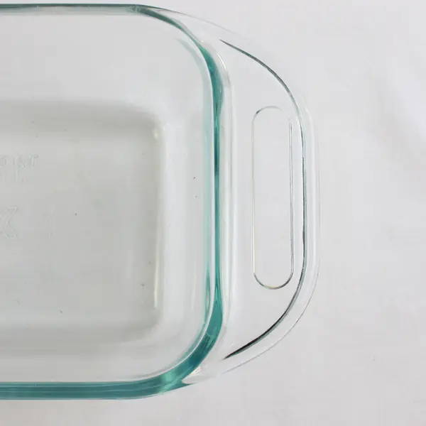 Pyrex Clear Glass Bread Loaf Baking Pan With Handles 4.5" x 8.5" 1.5 Qt #2213