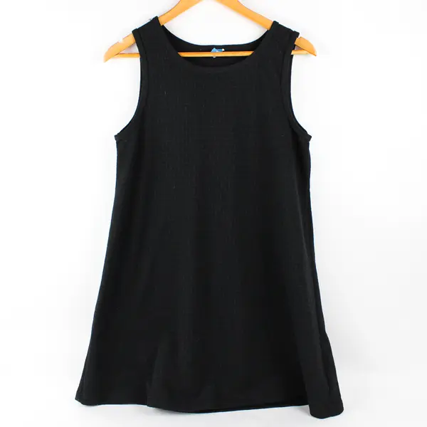 Sessa Women's M Black Swimsuit Cover Up Dress Semi-sheer Black Slinky Mesh