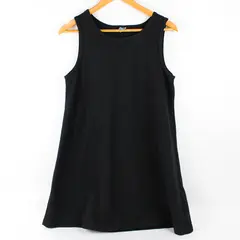 Sessa Women's M Black Swimsuit Cover Up Dress Semi-sheer Black Slinky Mesh