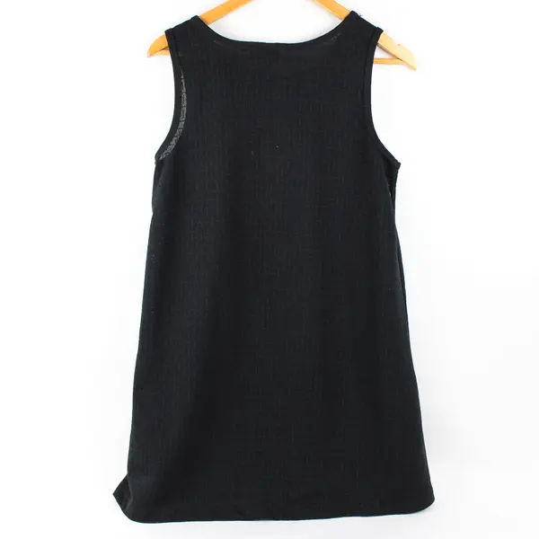 Sessa Women's M Black Swimsuit Cover Up Dress Semi-sheer Black Slinky Mesh