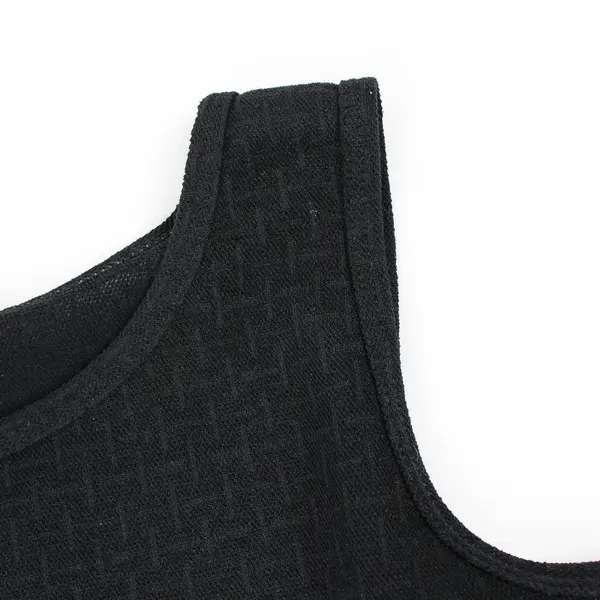 Sessa Women's M Black Swimsuit Cover Up Dress Semi-sheer Black Slinky Mesh