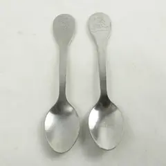 Set of 2 Vintage Tommee Tippee Child's Bear Spoons