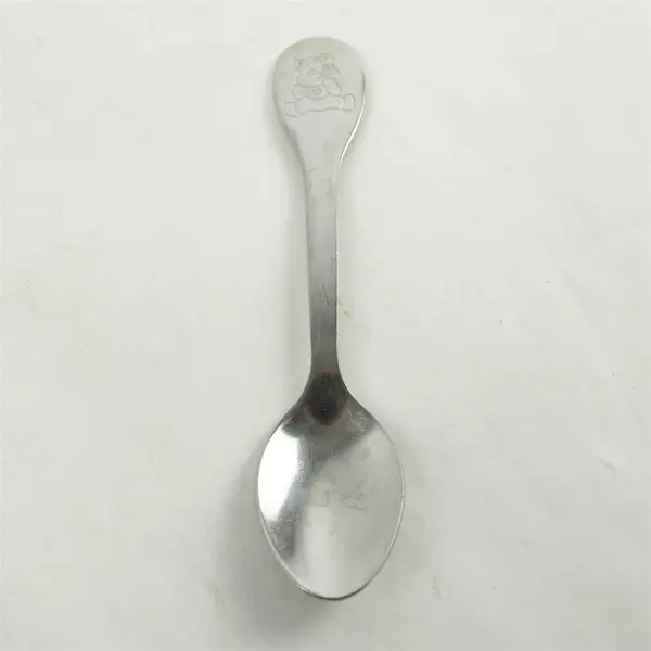 Set of 2 Vintage Tommee Tippee Child's Bear Spoons