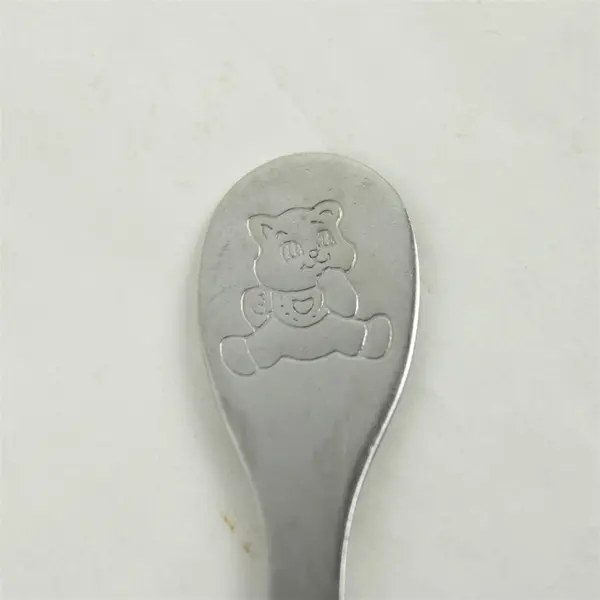 Set of 2 Vintage Tommee Tippee Child's Bear Spoons