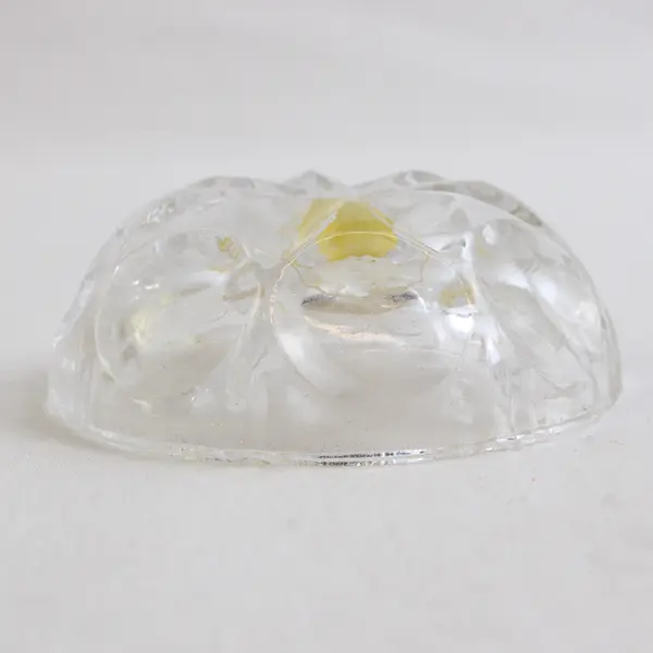 Unbranded Lead Crystal Clear Glass Open Salt Cellar/Trinket Dish 24% Pb0