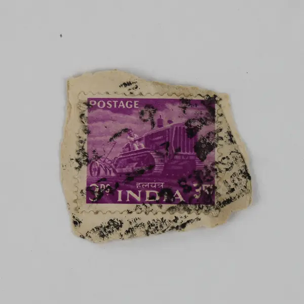 Lot Of 5 India Stamps Used On Paper Tilaiya Dam Agriculture Train 1950s