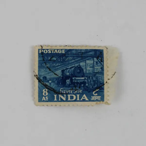 Lot Of 5 India Stamps Used On Paper Tilaiya Dam Agriculture Train 1950s