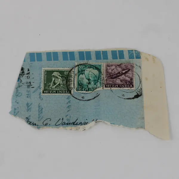 Lot Of 6 India Stamps Used On Paper 1974 Horse Mangoes Plucking Tea Gnat Jet