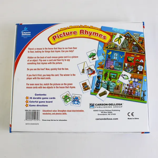 Carson-Dellosa I Spy a Mouse in the House Picture Rhymes Missing Instructions