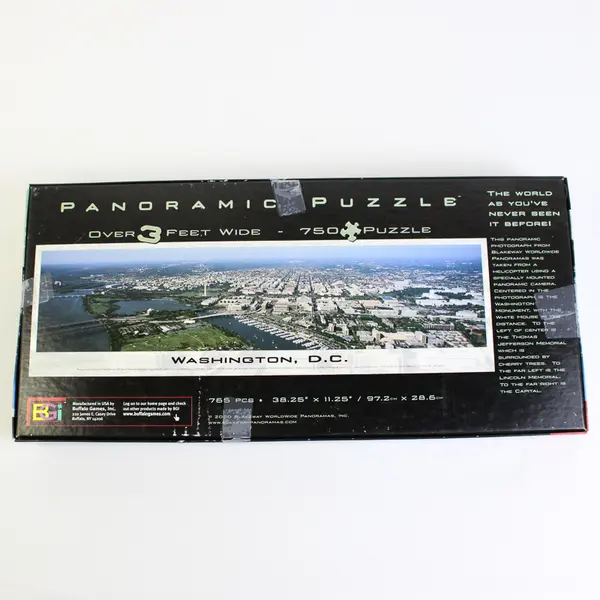 Washington D.C. Panoramic Jigsaw Puzzle 3+ Feet Wide 750 Pieces Complete