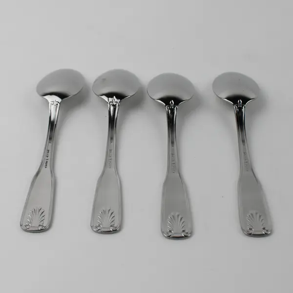 Lot of 4 Delco Flatware Laguna Pattern 18/0 SS Teaspoons 6.25" New In Bags