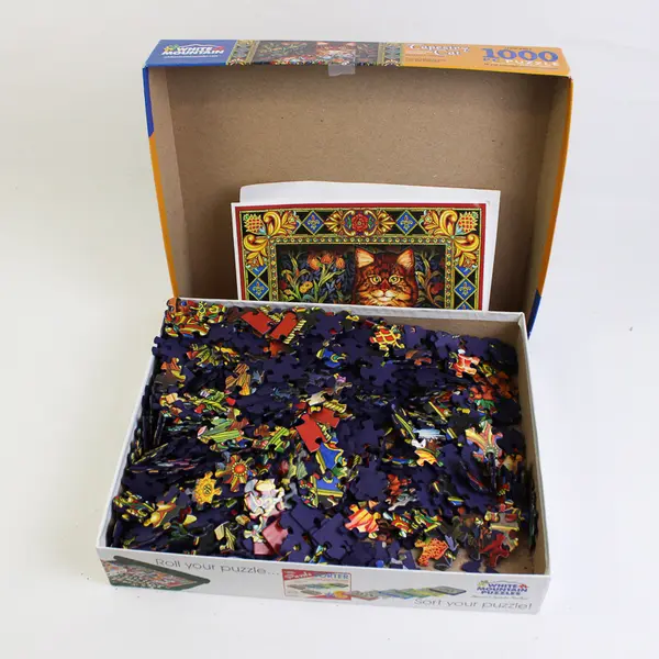 White Mtn. 1,000 pc. Jigsaw Puzzle Tapestry Cat #402 , 2021 