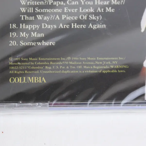 Concert Highlights by Barbra Streisand CD 1995 Sealed Unopened Madison Square 