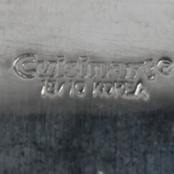 Lot of 2 Cuisinart Alto Pattern 18/10 SS 1 Serving Spoon 1 Serving Fork Good