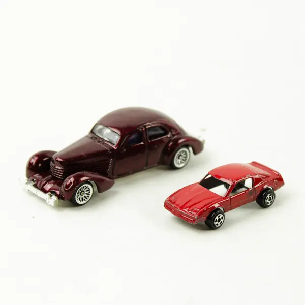 Lot of 2 Toy Cars Vintage Tootsie Toy Red Firebird & Hot Wheels Diecast