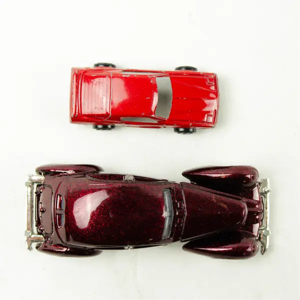 Lot of 2 Toy Cars Vintage Tootsie Toy Red Firebird & Hot Wheels Diecast