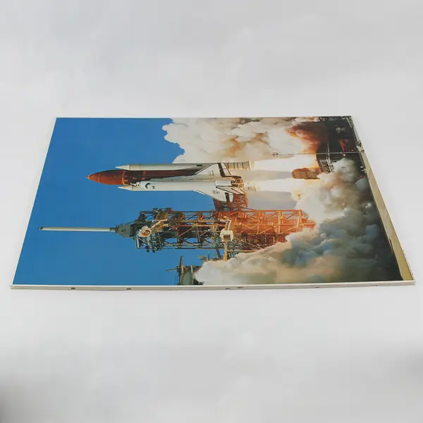 NASA Space Shuttle Challenger Launch 1983 Photo Unframed Board Mounted Poster