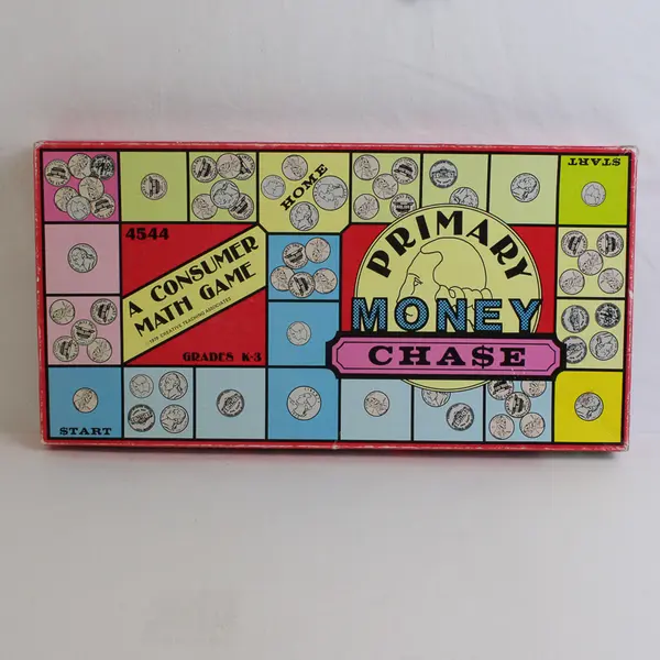 Primary Money Chase Vintage Board Game, Grades K-3 1979 #4544 