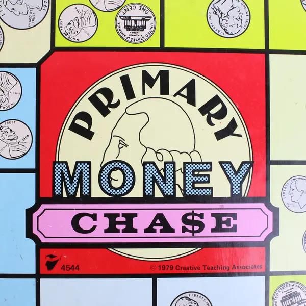 Primary Money Chase Vintage Board Game, Grades K-3 1979 #4544 