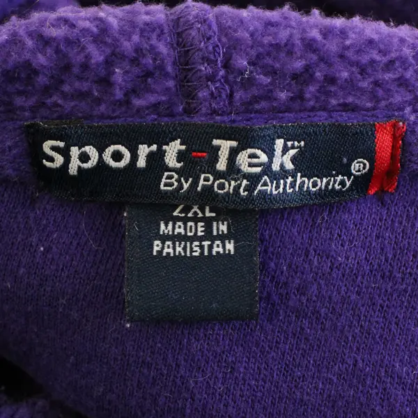90s Sport-Tek Linfield Unisex 2XL Purple Pullover Long Sleeve Hoodie
