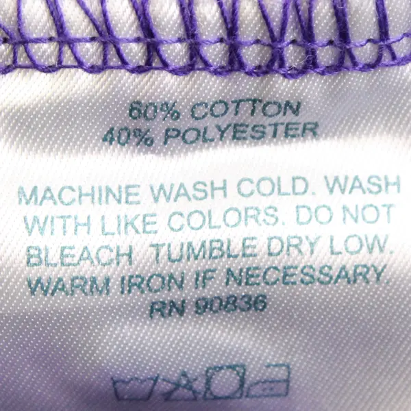 90s Sport-Tek Linfield Unisex 2XL Purple Pullover Long Sleeve Hoodie