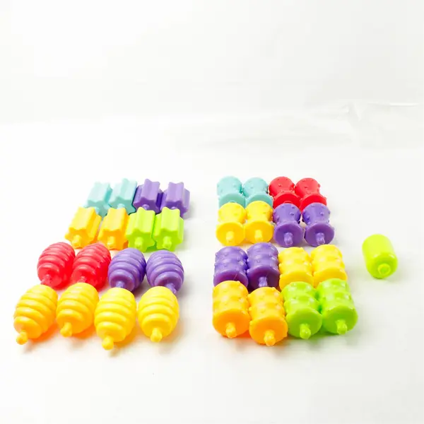 33-Piece Toddler Shape Sorter Interlocking Building Toys Preschool