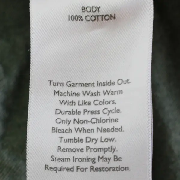 Eddie Bauer Men's S Green Heavyweight Cotton Long Sleeve Button Up Shirt