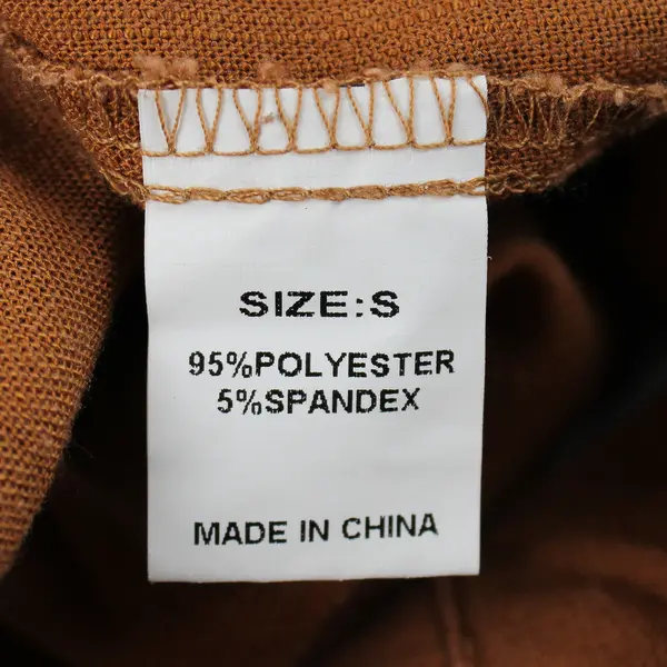 Unbranded Women's S Light Brown Woven Long Sleeve Button Up Shirt