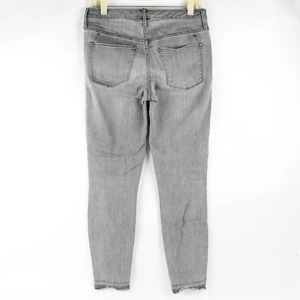 Mossimo Juniors 27R Gray High Rise Power Stretch Raw Cuff Jegging