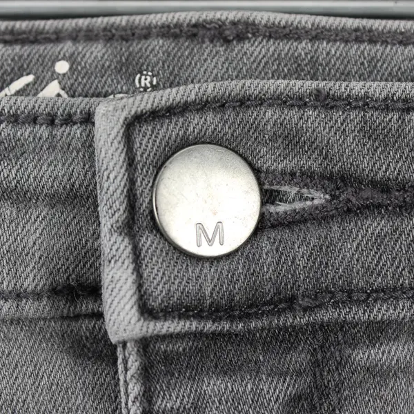 Mossimo Juniors 27R Gray High Rise Power Stretch Raw Cuff Jegging