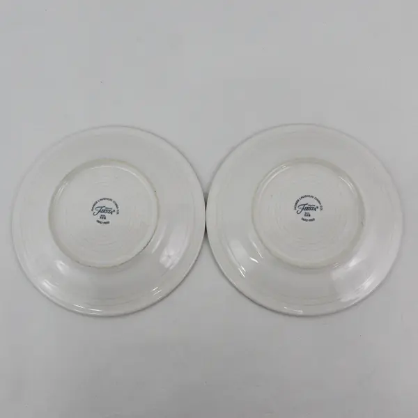 2  Homer Laughlin Fiesta Ware Salad Plates Ivory 2004 USA