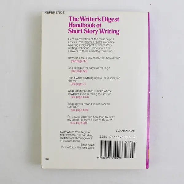 Writer's Digest Handbook of Short Story Writing SC, 1981