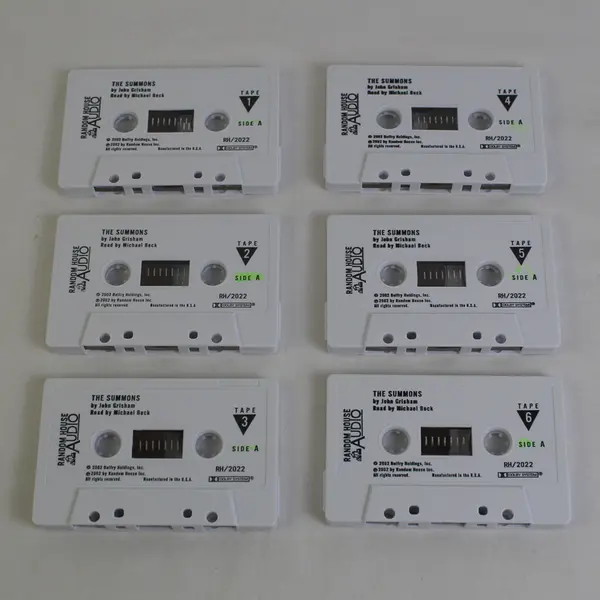 The Summons By John Grisham Read By Michael Beck (Audio Book, 6 Cassettes)