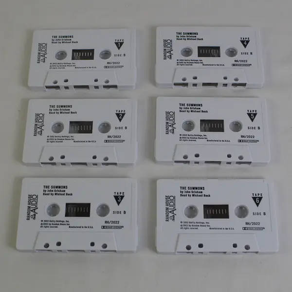 The Summons By John Grisham Read By Michael Beck (Audio Book, 6 Cassettes)