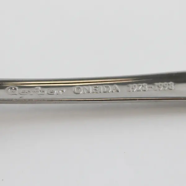 Gerber 70th Anniversary Infant Feeding Spoon 1928-1998 SS With Gold Accent 5.5"