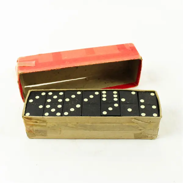 Vintage Dominoes Set of 27 Double Six 