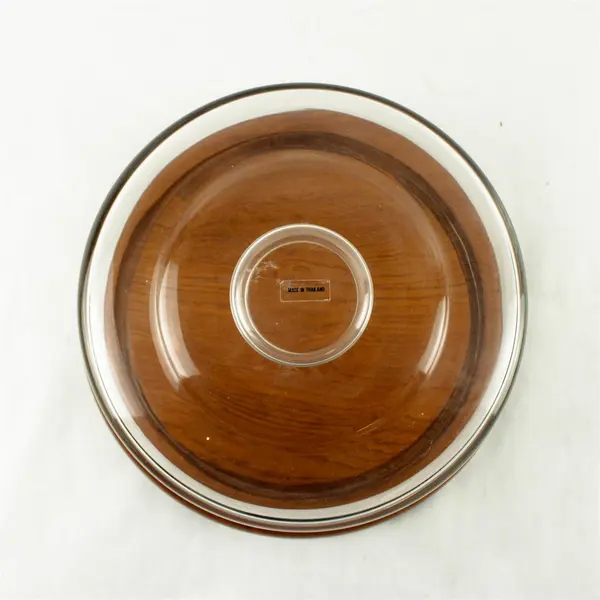 Vintage Winsome Teak Wood Cake Keeper Mid Century Dome Lid Tray