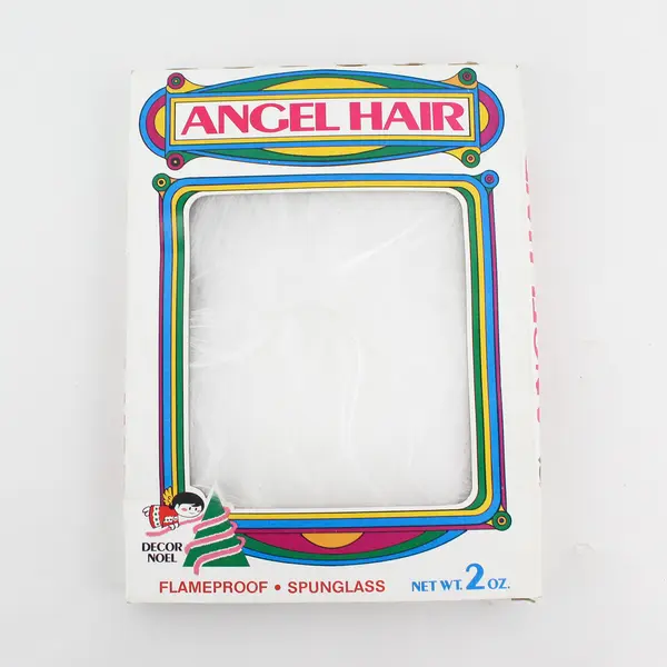 Vtg Decor Noel Angel Hair Christmas Decorations 2 oz. Original Box 