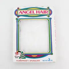 Vtg Decor Noel Angel Hair Christmas Decorations 2 oz. Original Box 