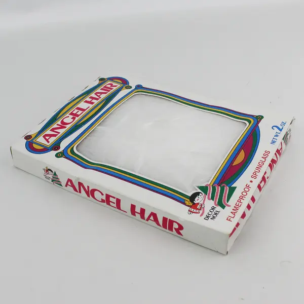 Vtg Decor Noel Angel Hair Christmas Decorations 2 oz. Original Box 