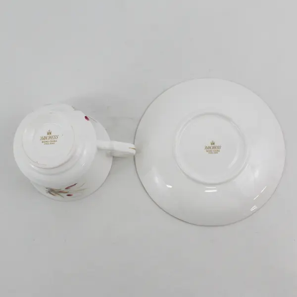 Duchess Bone China Berry And Acorn Cup and Saucer Set